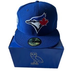 OVO X NEW ERA - "TORONTO BLUE JAYS" 59FIFTY FITTED CAP size- 7 1/2